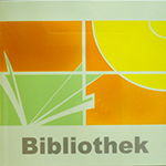 Hinweisschild Bibliothek